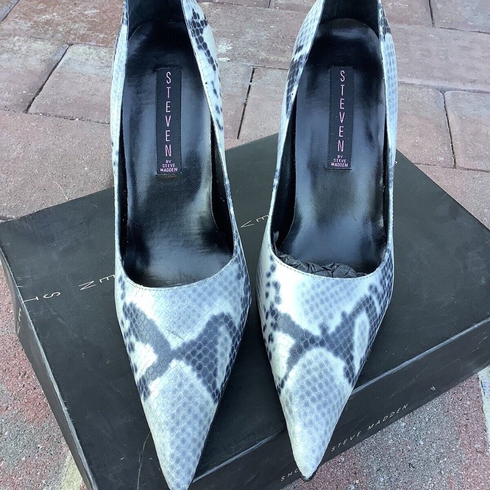 Steve Madden Crystal Natural Python Shoes
